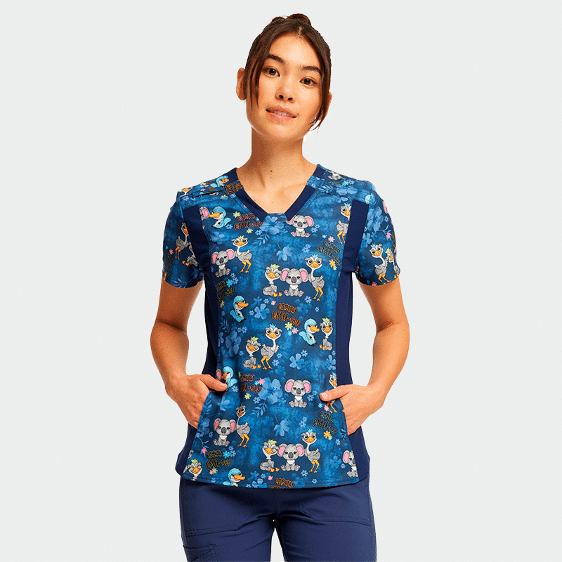 Ιατρική Μπλούζα (Scrub top) CHEROKEE IFLEX CK641