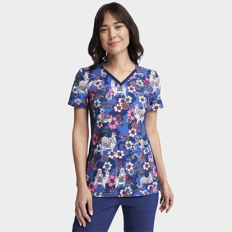 Ιατρική Μπλούζα (Scrub top) CHEROKEE IFLEX CK636